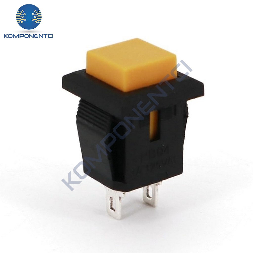 IC-180K Plastik Buton Yaylı 2P PBS15B Sarı