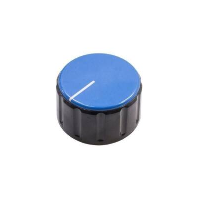 HT3000 37mm Üstten Sıkmalı Potansiyometre Düğmesi Siyah-Mavi