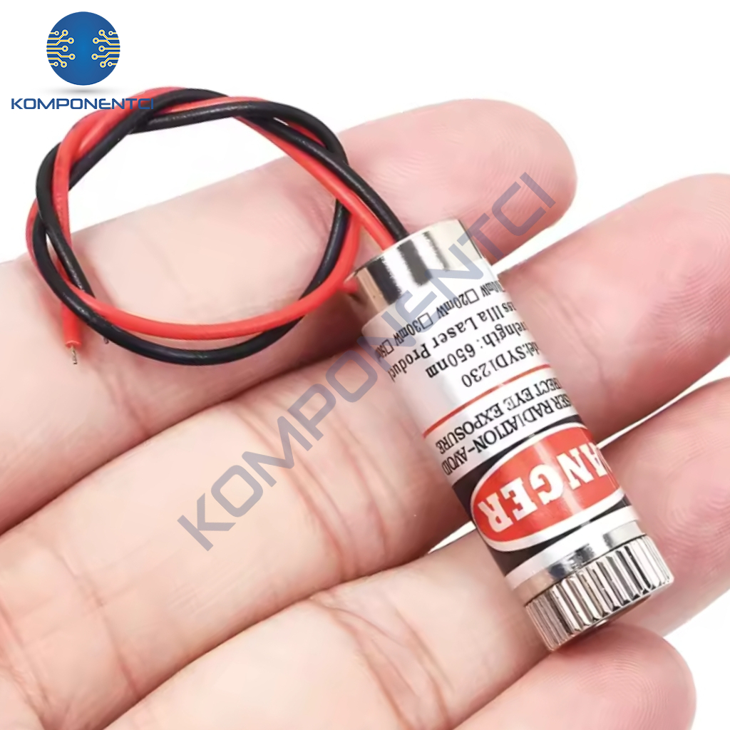 12mm 650nm 5mw Kırmızı Nokta Kafalı Lazer | Komponentci