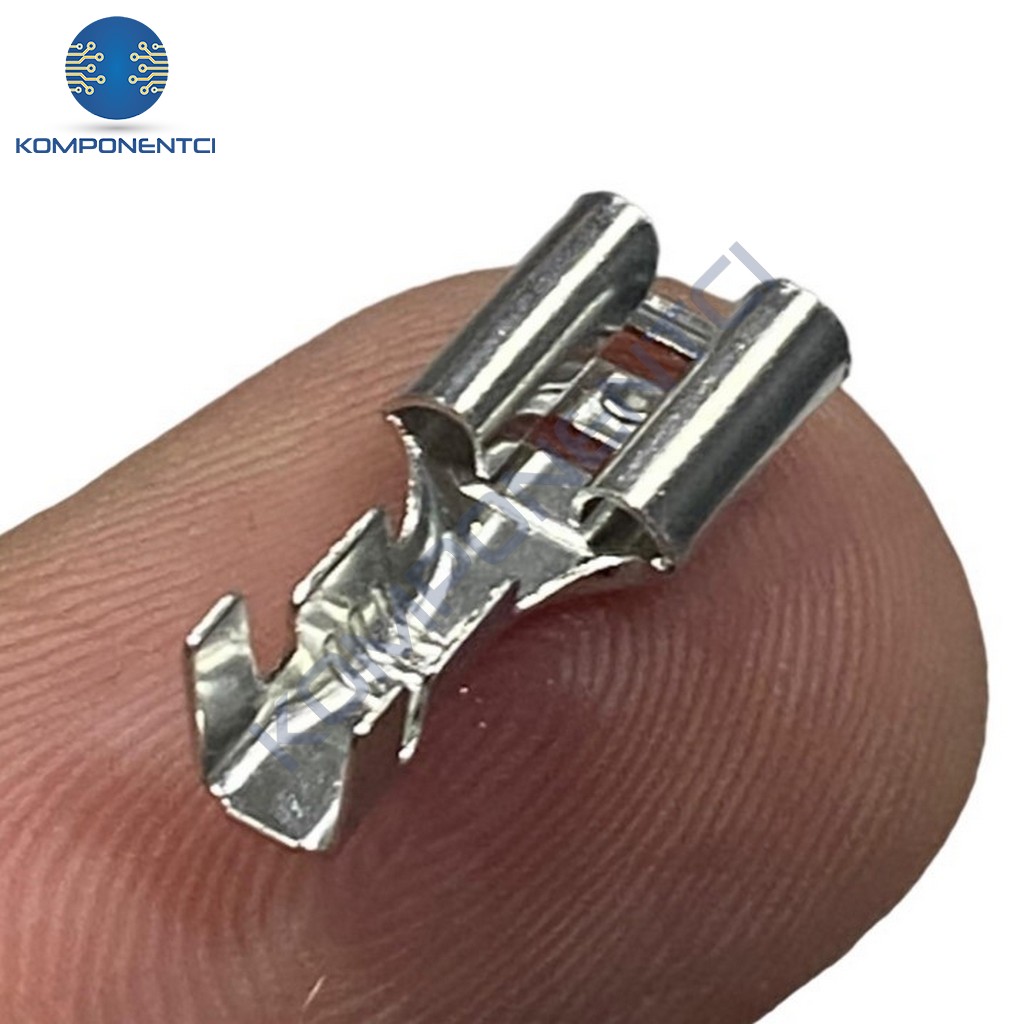 6.3mm İzolesiz Kablo Ucu Dişi Terminal