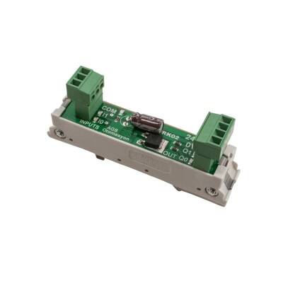 TRK-02 5A 2 Kanal DC Röle Modülü - Ray Montajlı