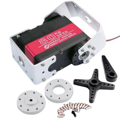 RDS5180 80KG Dijital Servo Motor 180° - U Servo Braket Dahil