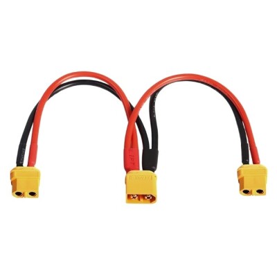 XT60 1 Erkek - 2 Dişi Y Splitter Paralel Dönüştürücü Kablo 20cm