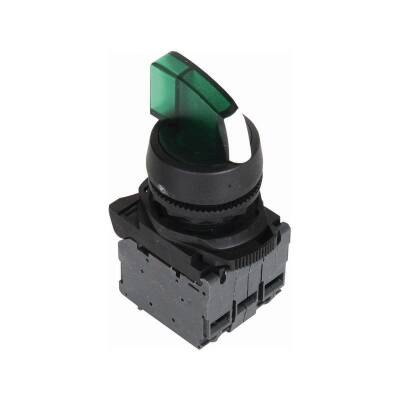 ISP-AK133M5 220V Yeşil Işıklı Mandal Buton 1-0-2