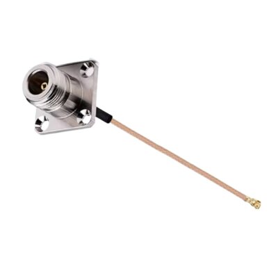 N-KF - IPEX 1 RG178 Dönüştürücü Kablo - 10cm