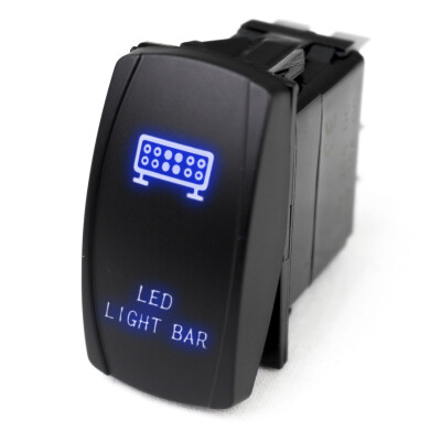 ON-OFF Mavi Işıklı Anahtar 5-Pin 12V-24V - Led Light Bar