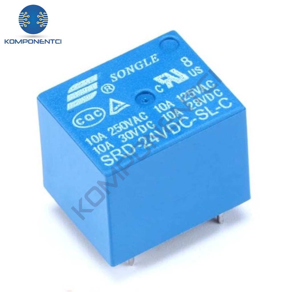 Songle 24V Minyon Spot Röle SRD-24VDC-SL-C