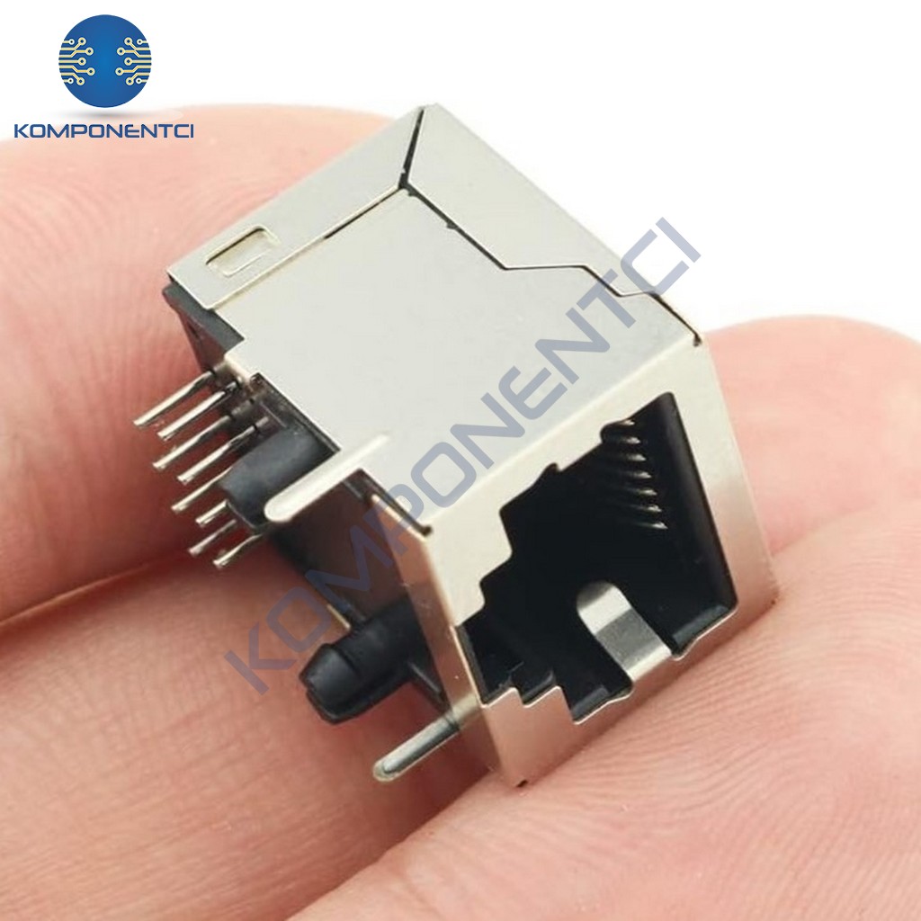 IC-266H-5 RJ45 Şase PCB Ucu 90° RJ45 Konektör