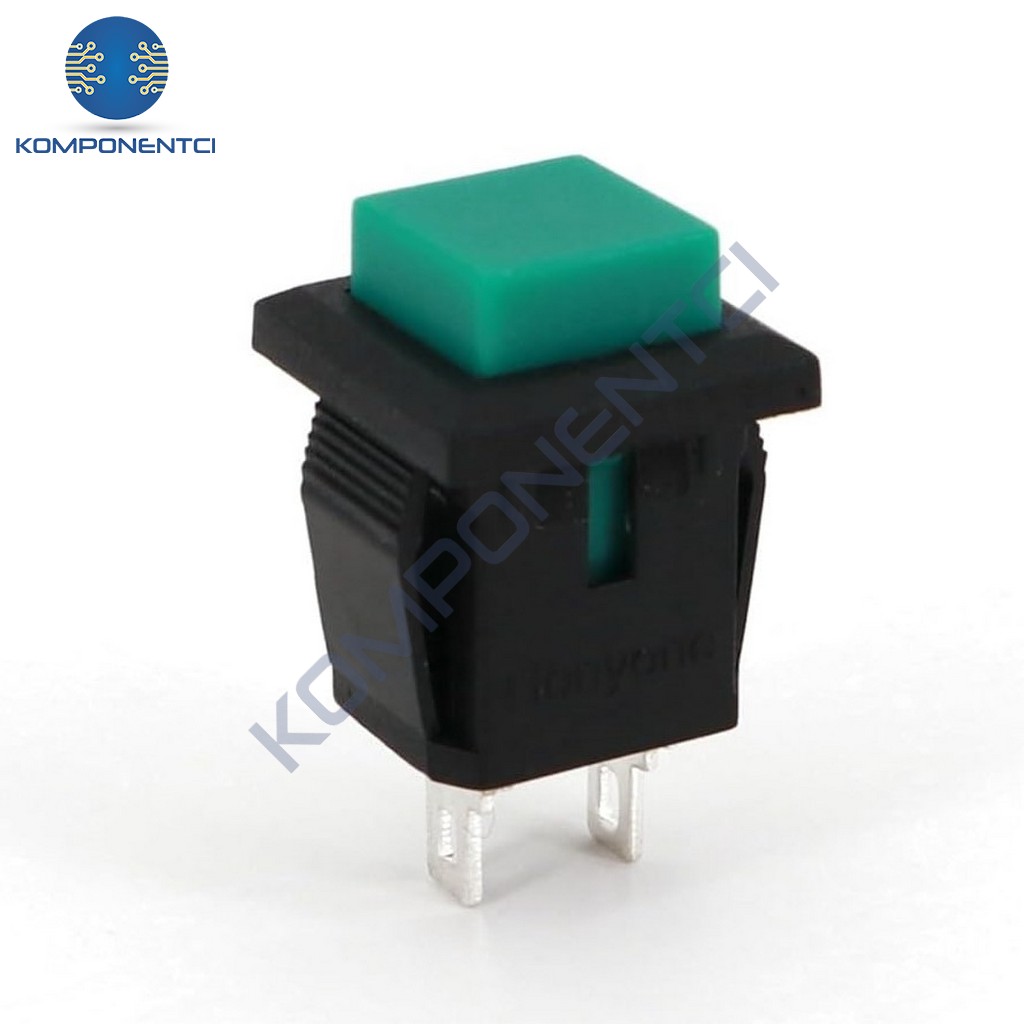 IC-180K Plastik Buton Yaylı 2P PBS15B Yeşil