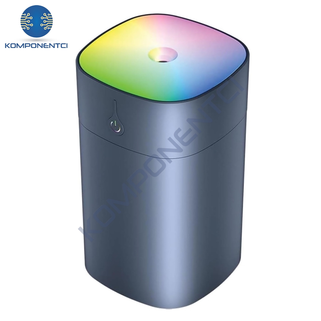 400ml Ultrasonik Hava Nemlendirici Buhar Yapıcı Difüzör Humidifier Gri