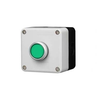 Tekli Push Buton Kutusu - Yeşil