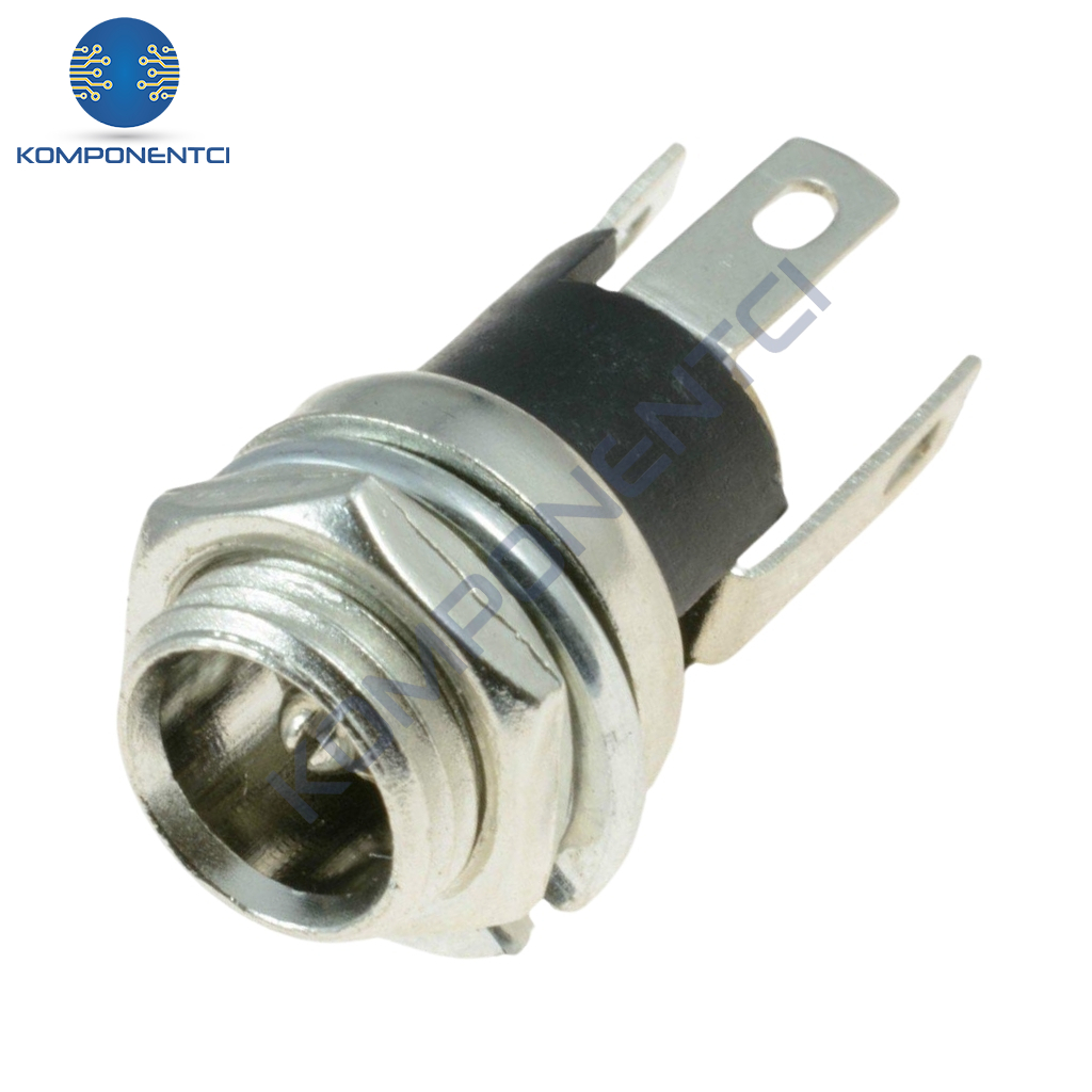 IC-258A DC Jak Üstten Somunlu 2.1mm Ø8mm