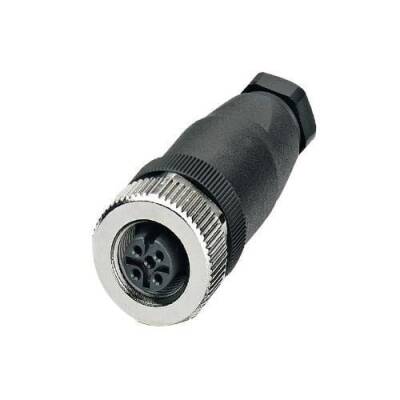 M12 5 Pin Dişi Konnektör