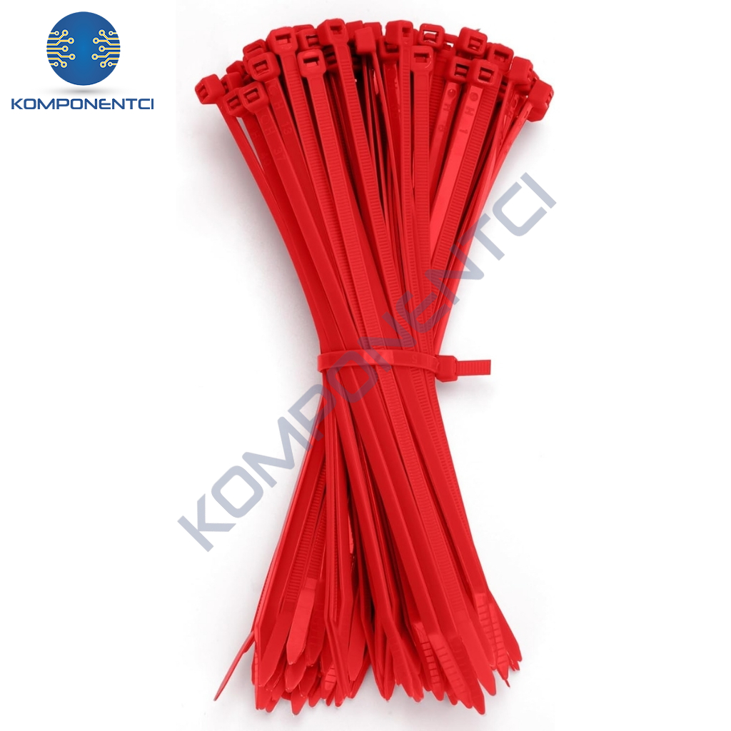 GWEST Kablo Bağı GT 250 STK 250x4,8mm Kırmızı (100 adet)