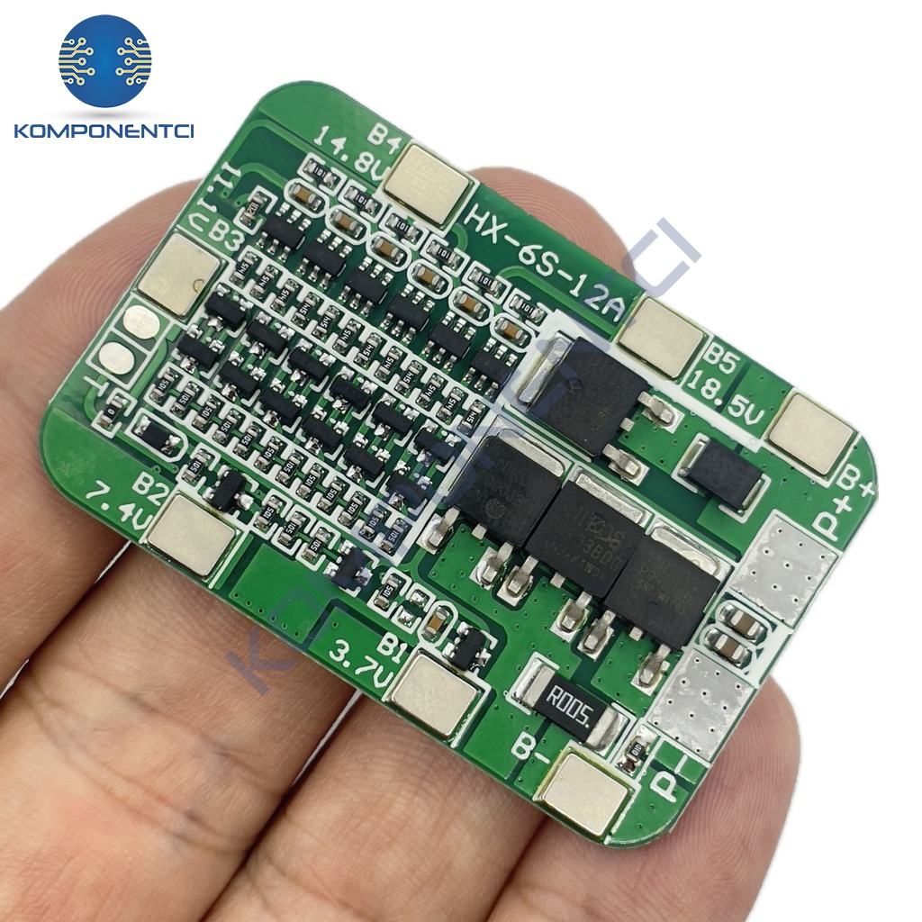 6S 15A BMS 18650 Lityum Pil Şarj Koruma Devresi