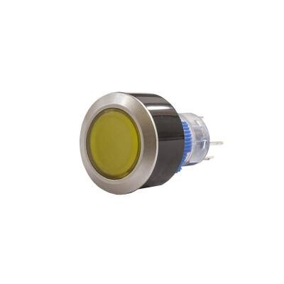 22mm 24V Sarı Anahtarlı Buton CD-AWY-11DZ/24V/Y