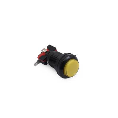 33mm 12V Işıklı Oyun Makinesi Butonu - Sarı