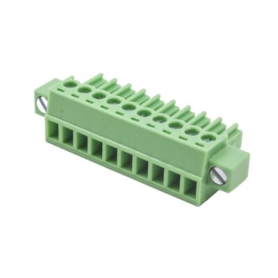 KF2EDGKM 3.5mm 10 Pin 90 Derece Geçmeli Dişi Klemens