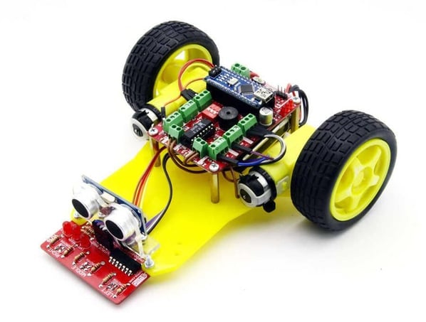 DuoBot Çizgi İzleyen ve Engelden Kaçan Robot (demonte)
