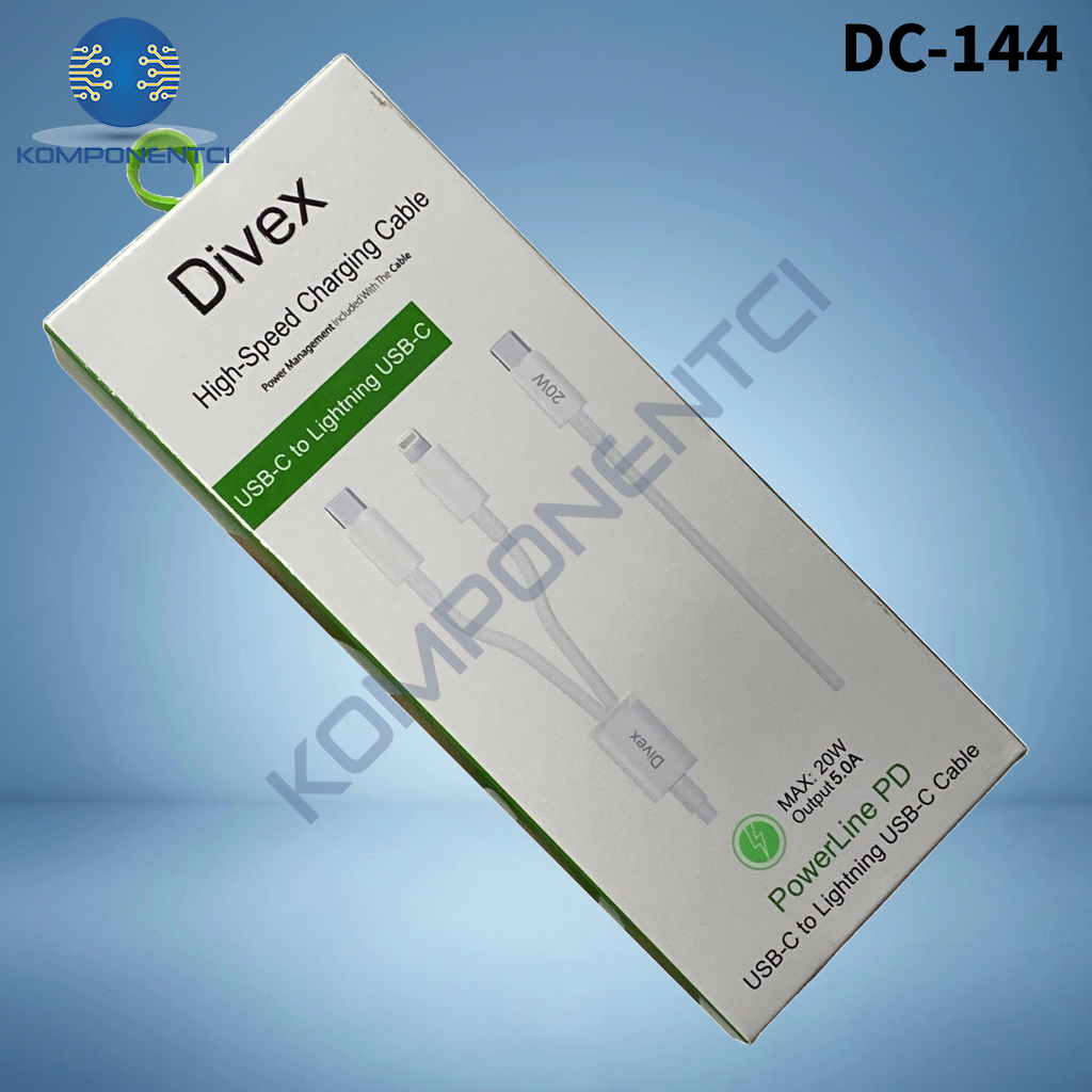 Divex 20W Type-C to Lightning & USB-C Hızlı Şarj Kablosu DC-144