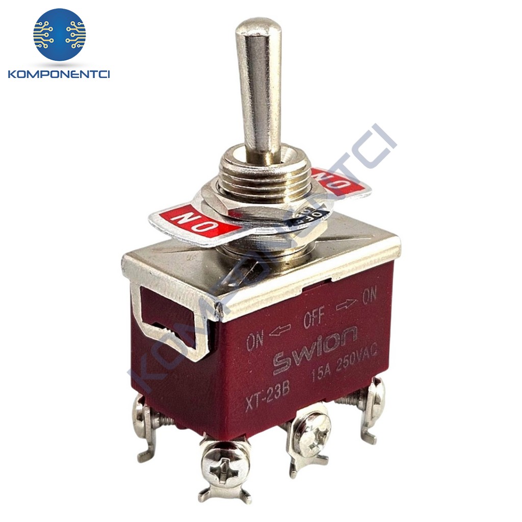 IC-158S SWION Toggle Switch On-Off-On 15A 6P Ø12mm XT-23B