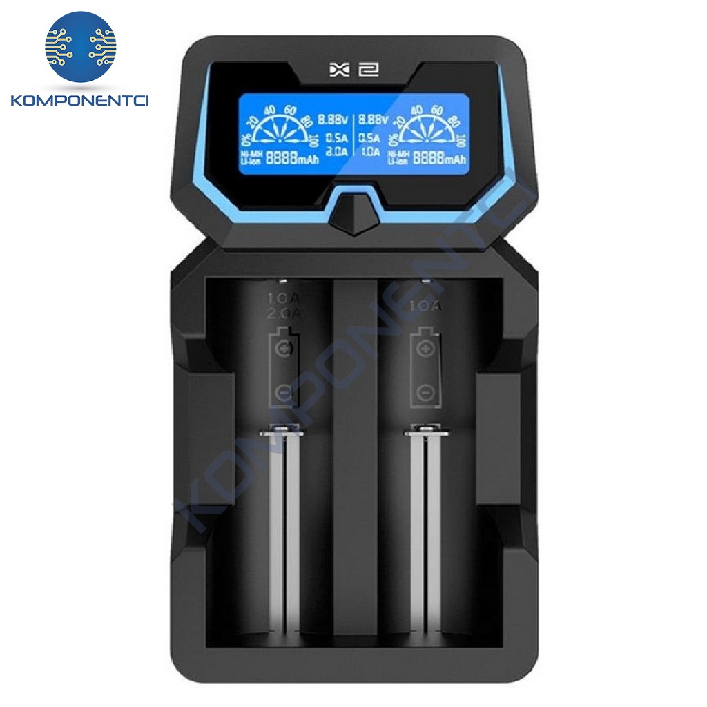 Xtar X2 LCD Ekranlı Pil Şarj Cihazı