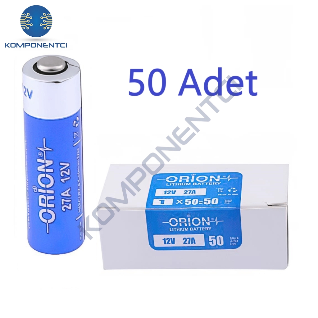 Orion 27A 12V Alkalin Pil Kutu 50 Adet