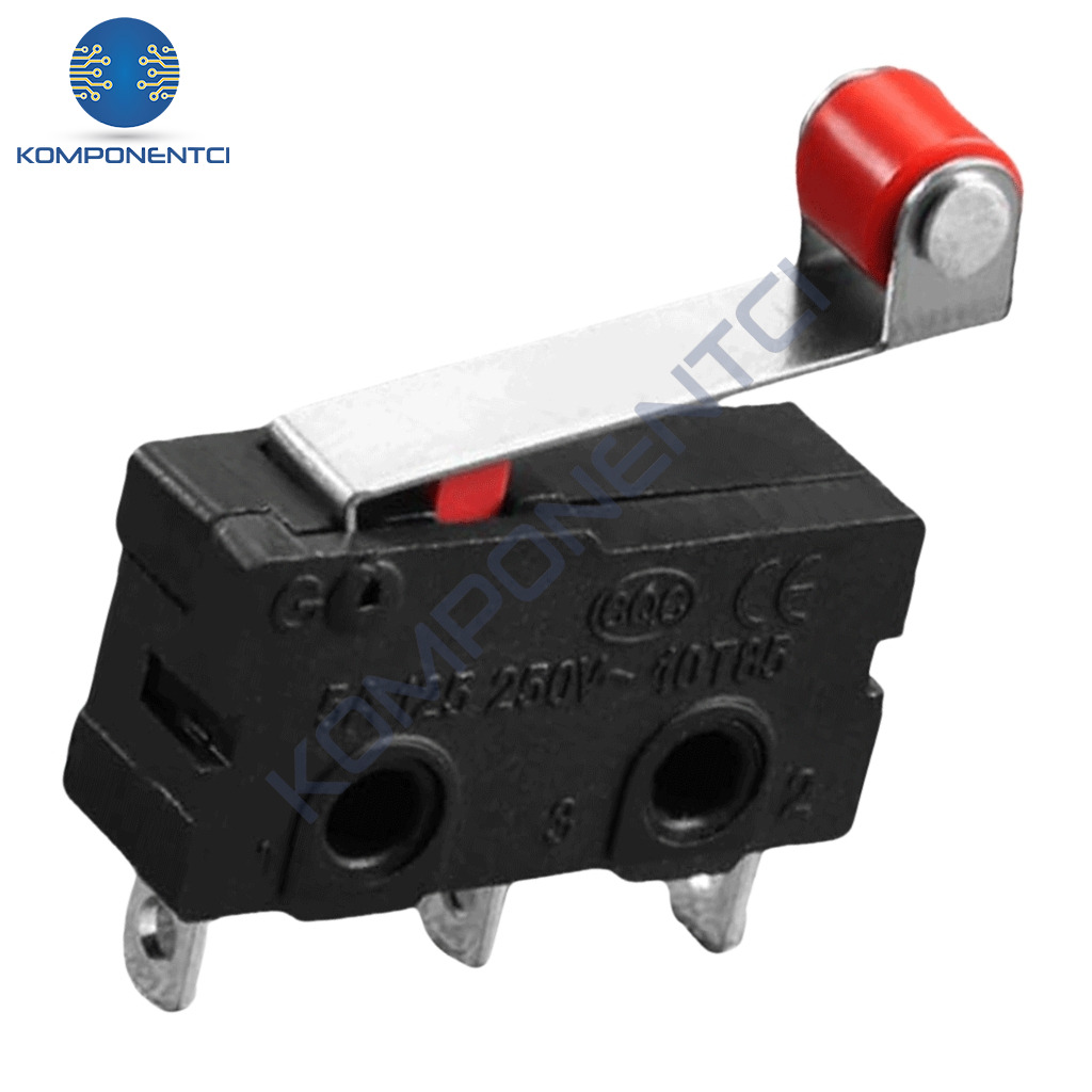 IC-168-0 Micro Switch Lehim Bacak Makaralı 5A/250VAC