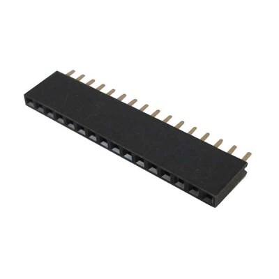 1x16 Dişi Header 16 Pin 180 Derece