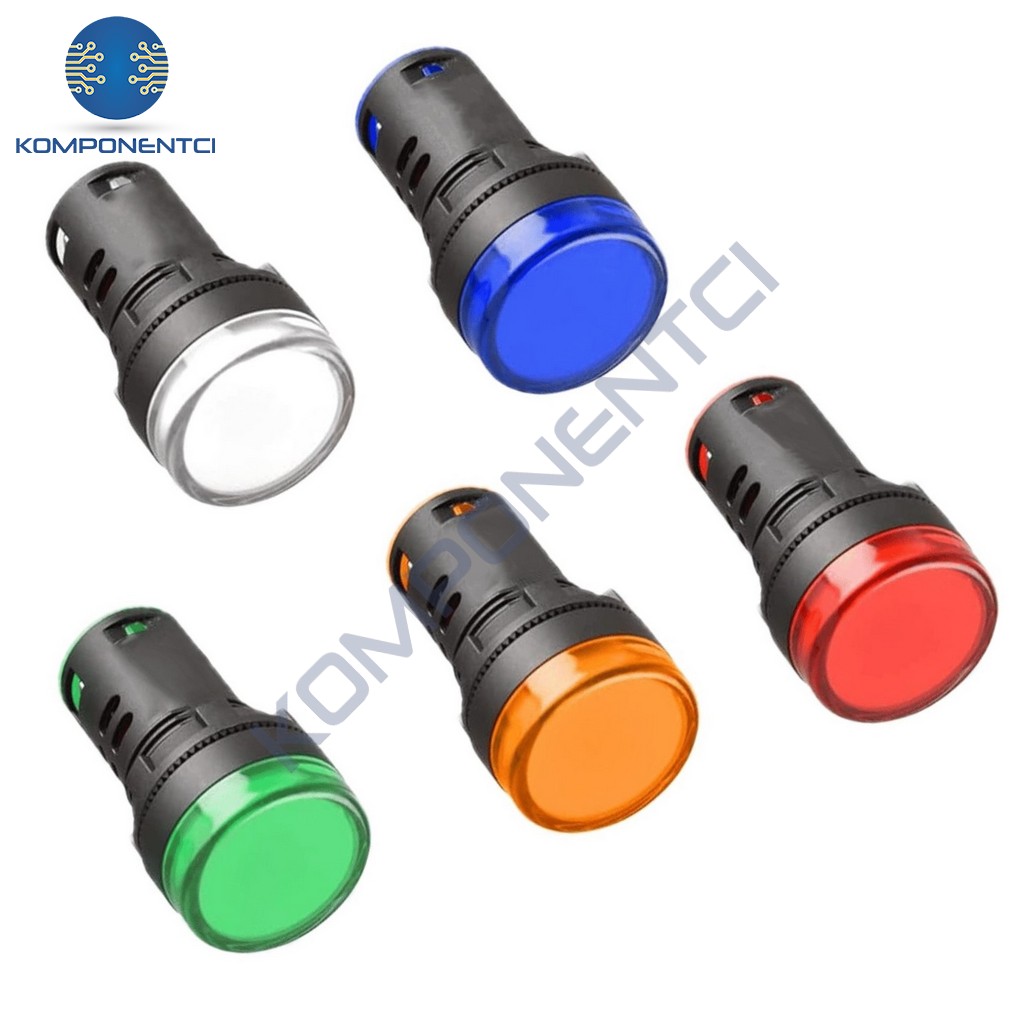 AD22-22DS 22MM Sinyal Lambası Mavi 24V