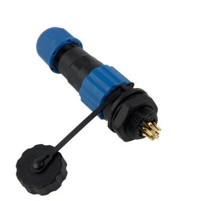 SD13 7 Pin 13mm Su Geçirmez Konnektör Takımı - Panel Tipi