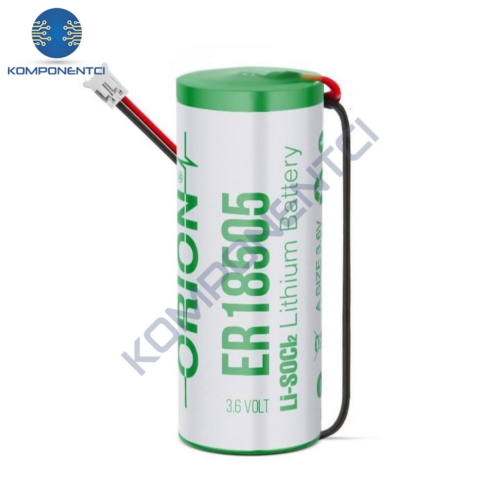 Orion Pil Lityum ER 18505 H 3.6V 15cm + JST PH-2