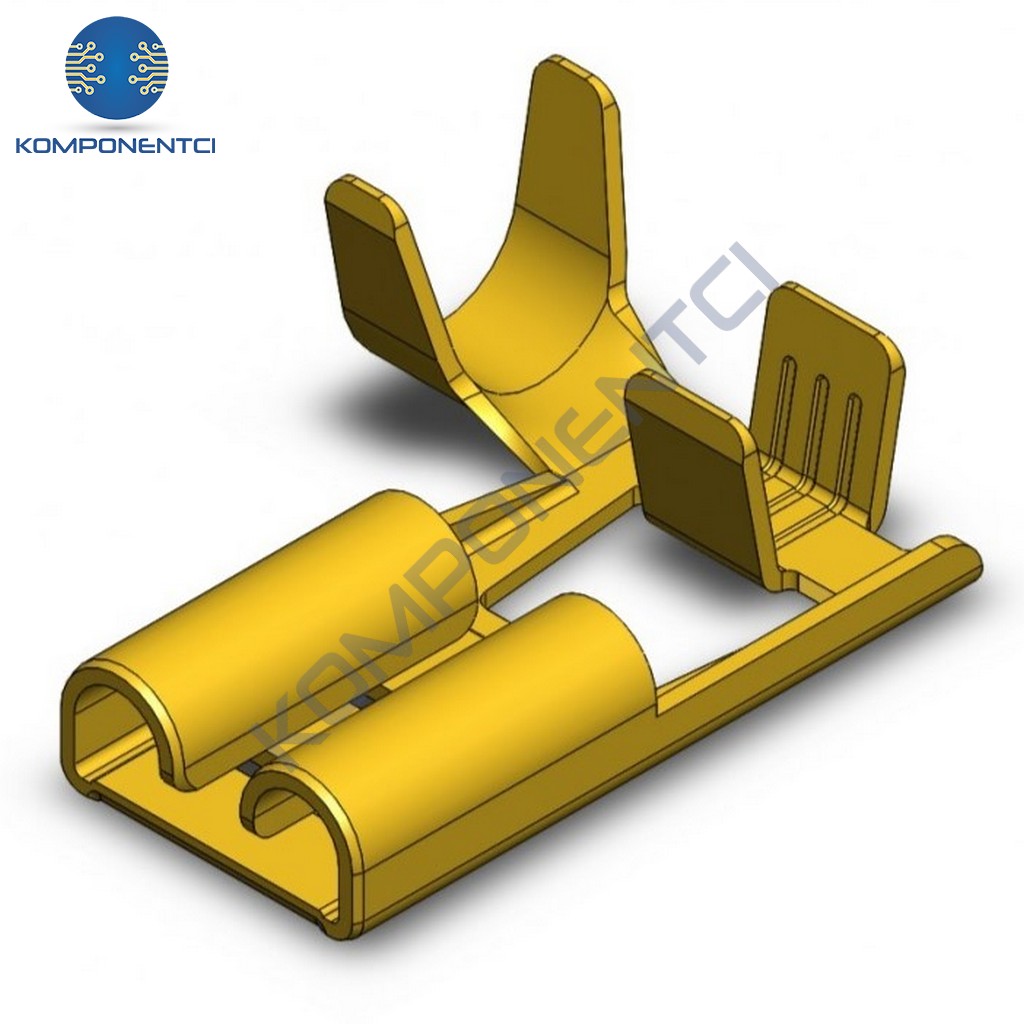SF1D Eğri 6.3mm Bayrak Dişi Faston Terminal 250 Adet