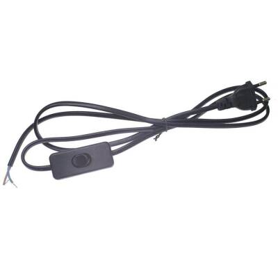 220V Aç Kapa Arapuar Anahtarlı Fiş Kablo 1,5 metre