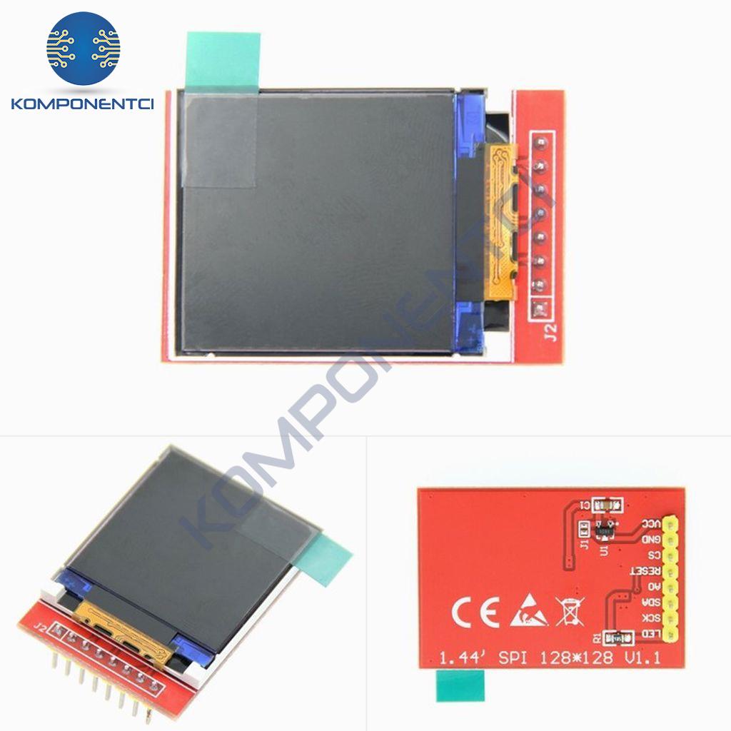 DIYmalls 2 Stück 1,44 Zoll TFT LCD Display 128x128 Pixel – SPI ST7735S 65K Farben Für Arduino UNO, Mega 2560, STM32 & C51 – Ohne Touch