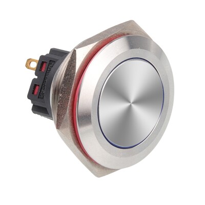 WD30B-P1 30mm Düz Yaylı Metal Buton