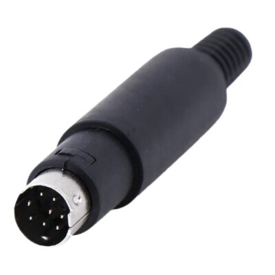 8 Pin Erkek Mini DIN Konnektör