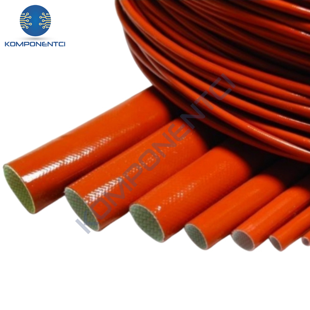Gwest 8mm H Class Silikon İzoleli Cam Elyaf Makaron 50 Metre