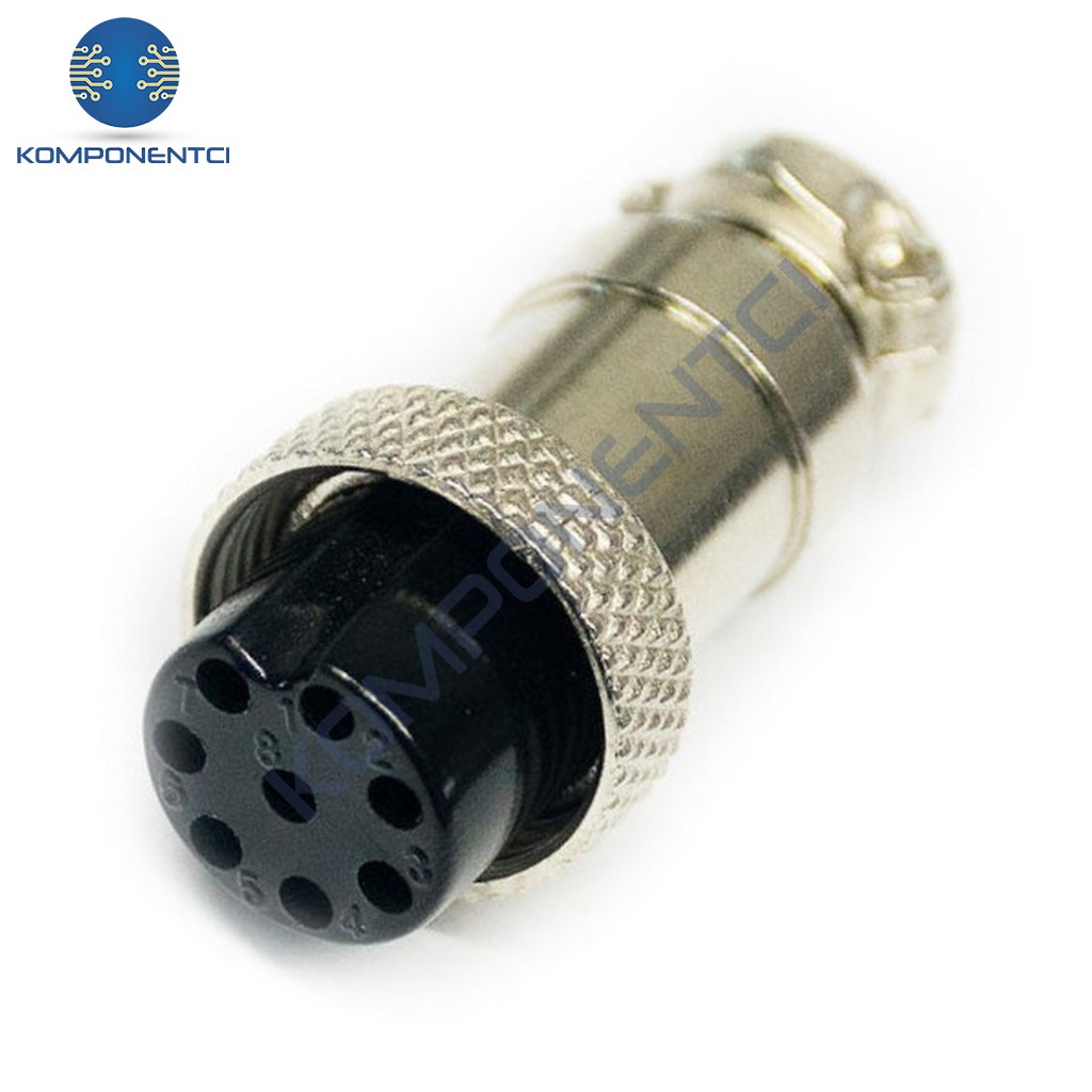 IC-261M 16mm Mayk Dişi Şase 8P Konnektör