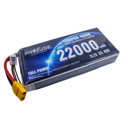 11.1V 3S 22000mAh 40C Lipo Batarya