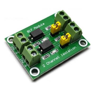 PC817 2 Kanal Optokuplör İzolasyon Modülü