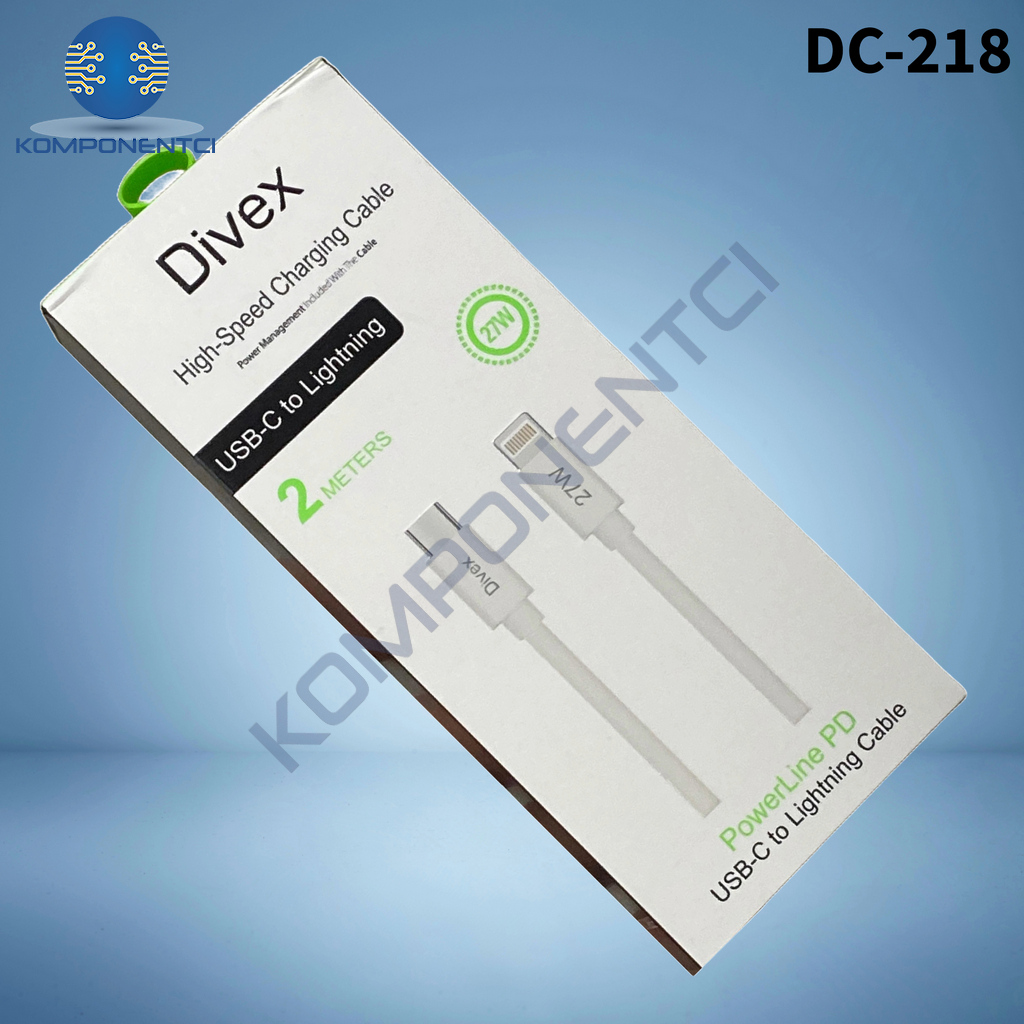 Divex 27W Type-C to Lightning Yüksek Hızlı Şarj Kablosu 2m DC-218