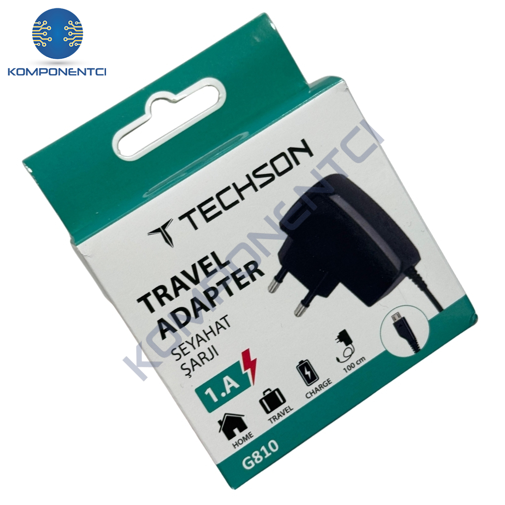 TECHSON Micro USB 1A Seyahat Şarj Cihazı G810