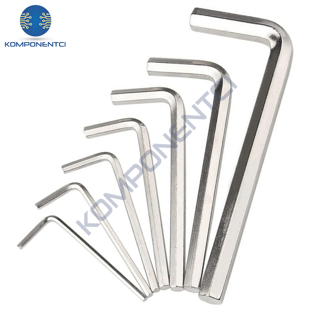 2.5mm Kısa L Alyan Anahtar - M2.5 Allen Anahtar