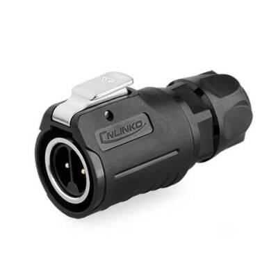 LP-16-C02PE-01-001 2-Pin Su Geçirmez Konnektör - Erkek