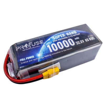 22.2V 6S 10000mAh 65C Lipo Batarya