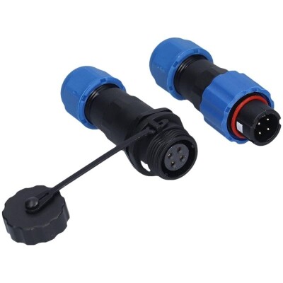 SD13 4 Pin 13mm Su Geçirmez Konnektör Takımı