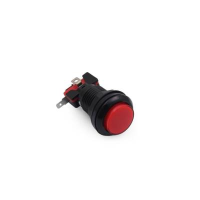 33mm 12V Işıklı Oyun Makinesi Butonu - Kırmızı
