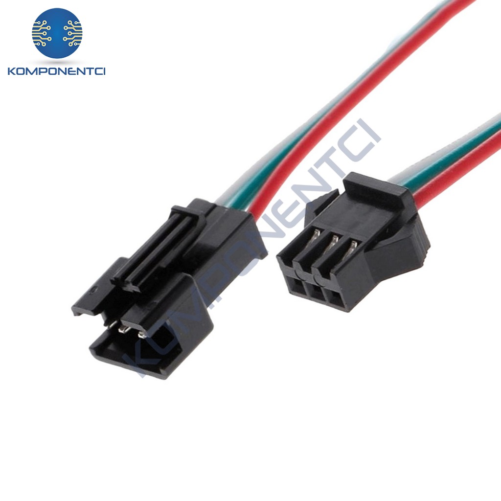 IC-261J-3 JST SM 3P Kablolu Konnektor Takım