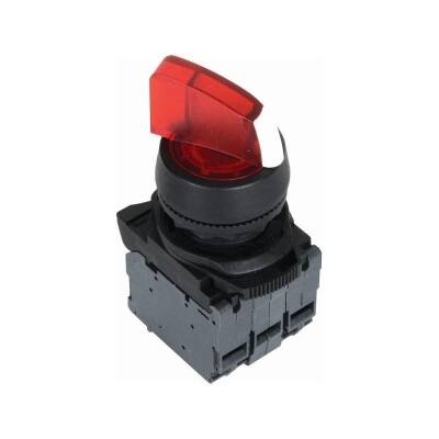 ISP-AK134M5 220V Kırmızı Işıklı Mandal Buton 1-0-2